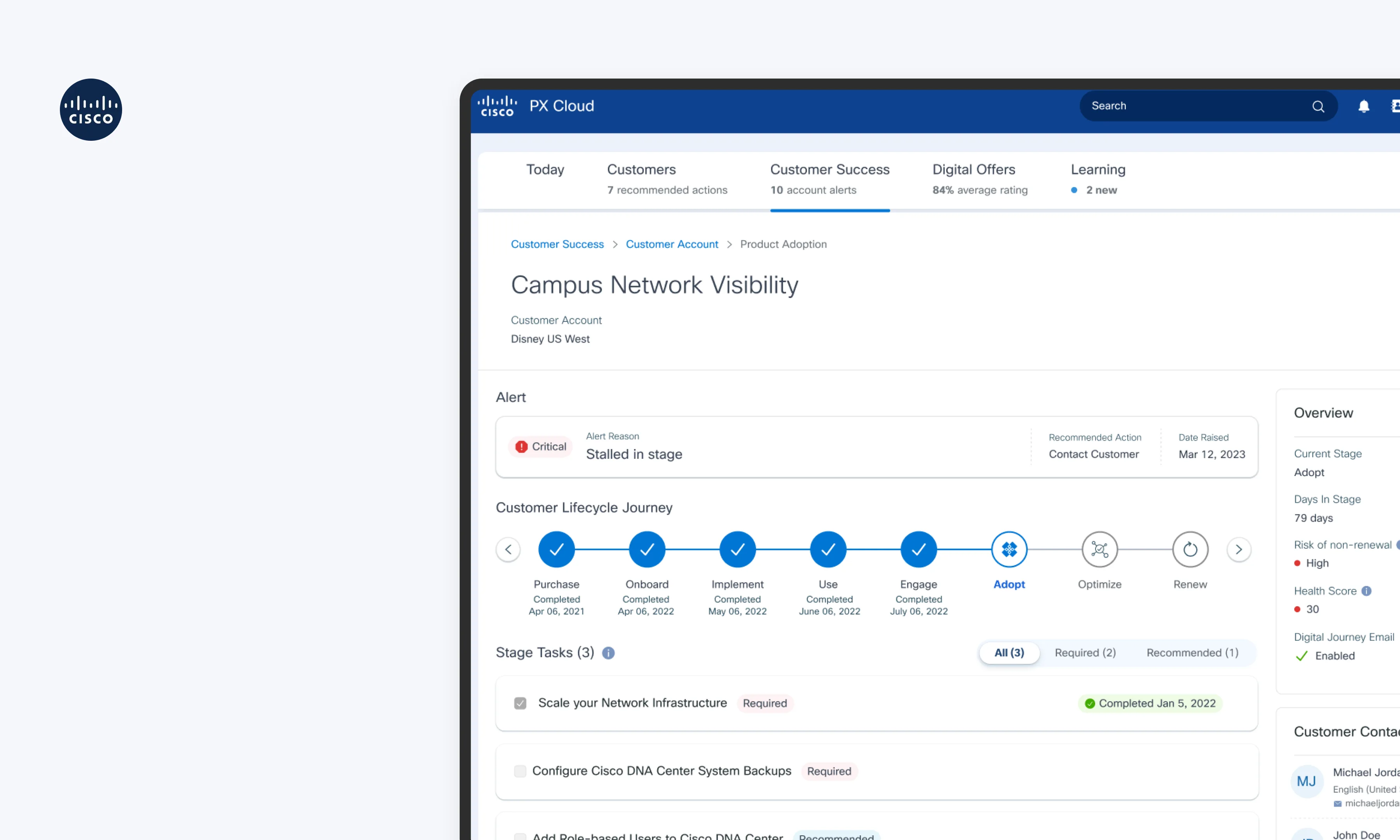 Customer Success In PX Cloud